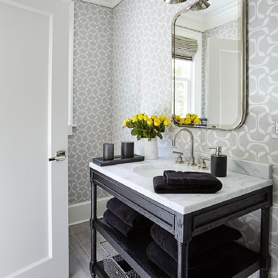 Luxury Powder Room with Sink